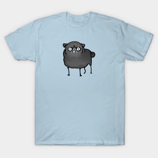 Angry Pug (black) T-Shirt